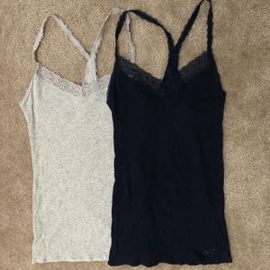 Grey and Navy Blue tank top